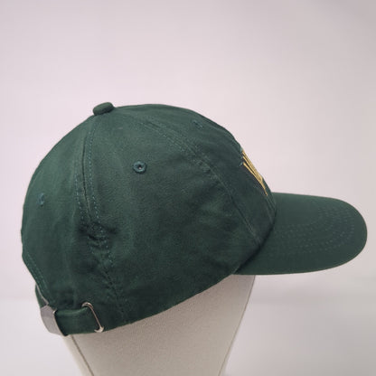 Western Slideback Hat Green One Size Adjustable Embroidered K-Products Vintage