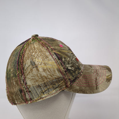 Wild Strapback Mesh Back Trucker Hat Camo One Size Hunting Signatures