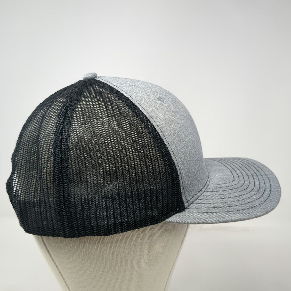 Richardson Trucker Hat Gray One Size Mesh Back Snapback Silver Creek Logo