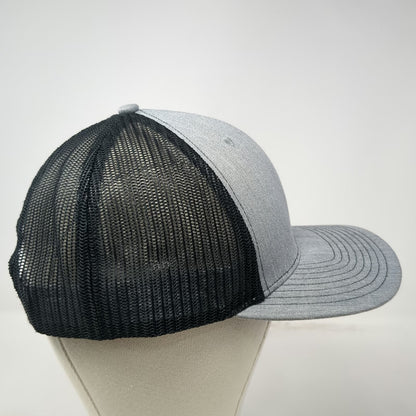 Richardson Trucker Hat Gray One Size Mesh Back Snapback Silver Creek Logo
