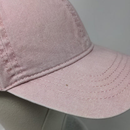 Unbranded Slideback Hat Pink OSFM Adjustable Vented Holes 6 Panel Blank