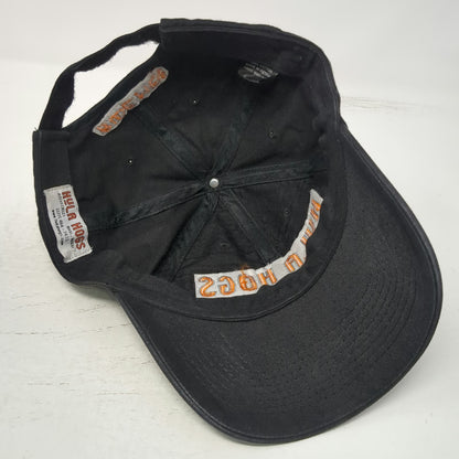 Hula Hogs Baseball Cap Black One Size Maui Hawaii Motorcycles Ride Me Hat