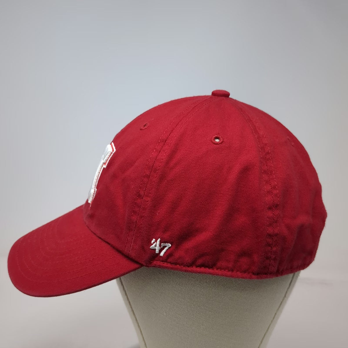 Nebraska Cornhuskers NCAA '47 Red One Size Embroidered Logo Slideback Cap Hat
