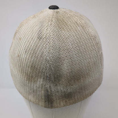 RM Mechanical Fitted Trucker Hat Black Medium Mesh Back Pacific Headwear