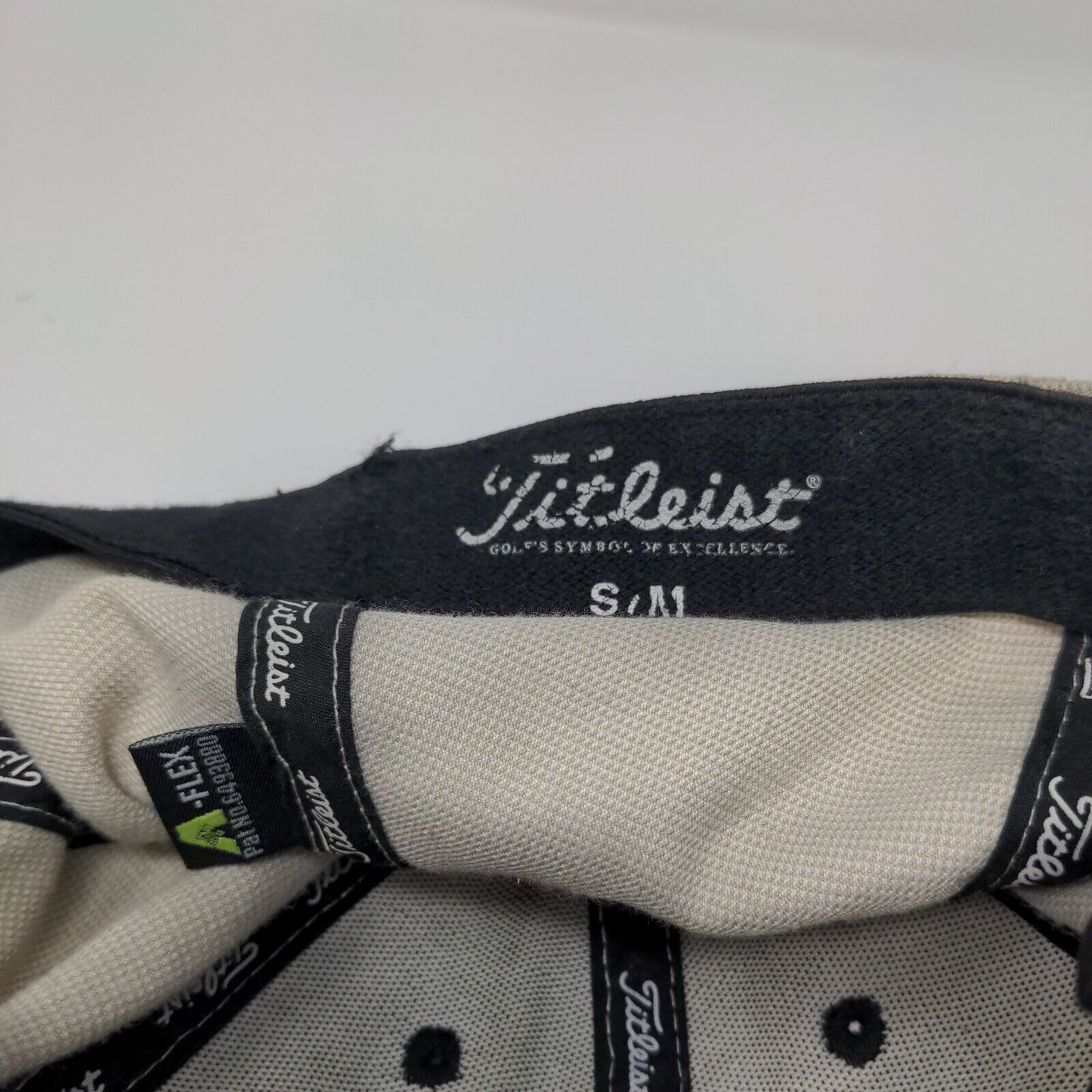 Titleist Fitted Golf Hat Tan Small/Medium Embroidered Solid 6 Panel