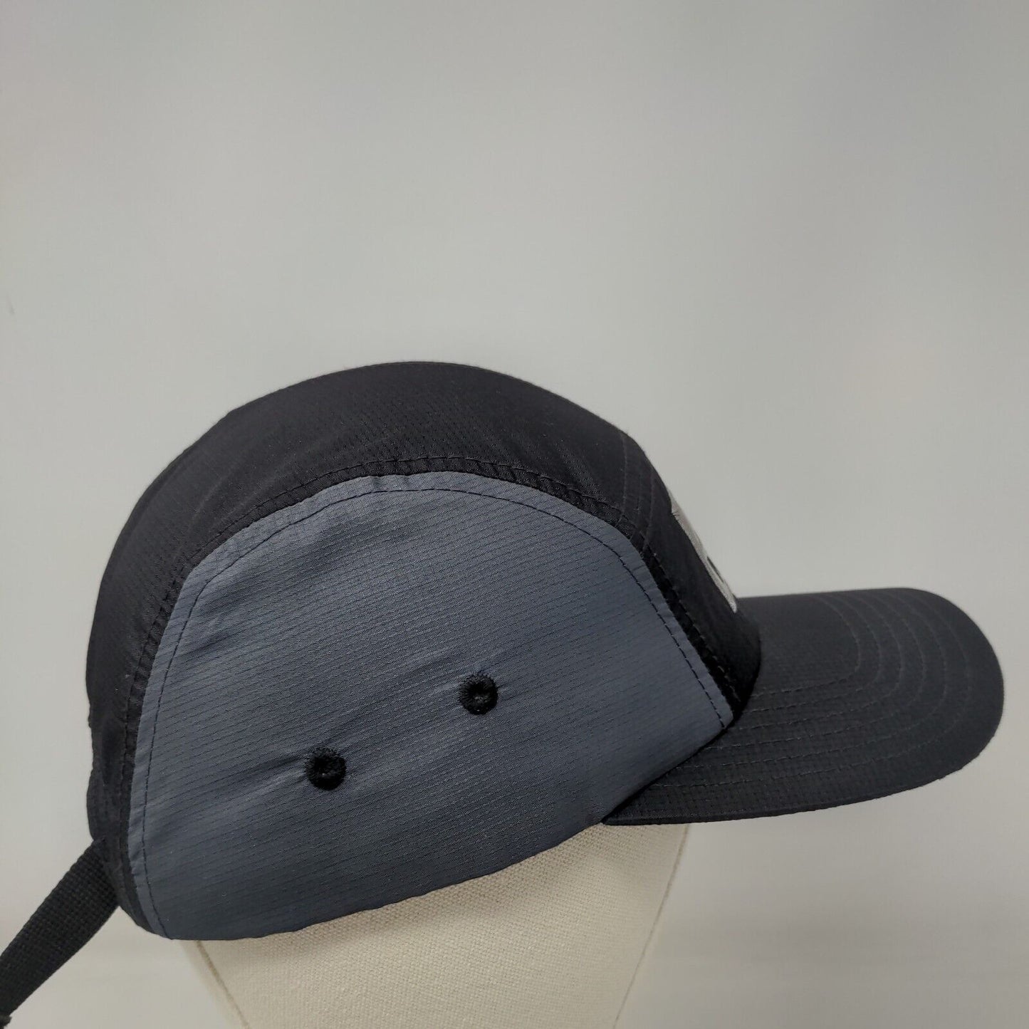 Aero NY87 Strapback Hat 5 Panel Cap Black One Size Adjustable Embroidered