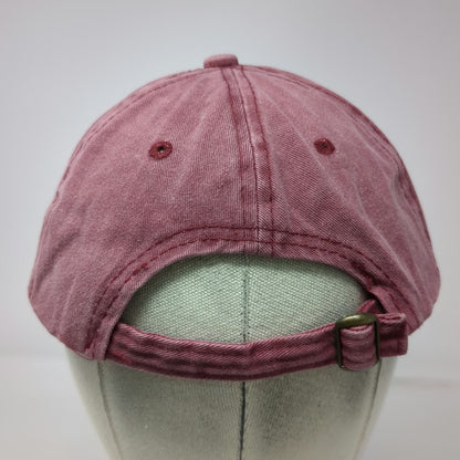 InAir NASA Logo Red Baseball Cap One Size Slideback Cotton Unstructured Hat