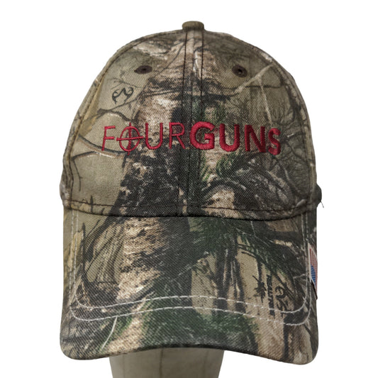 Four Guns Men's Slideback Camo Hat Size OSFA Embroidered Logo