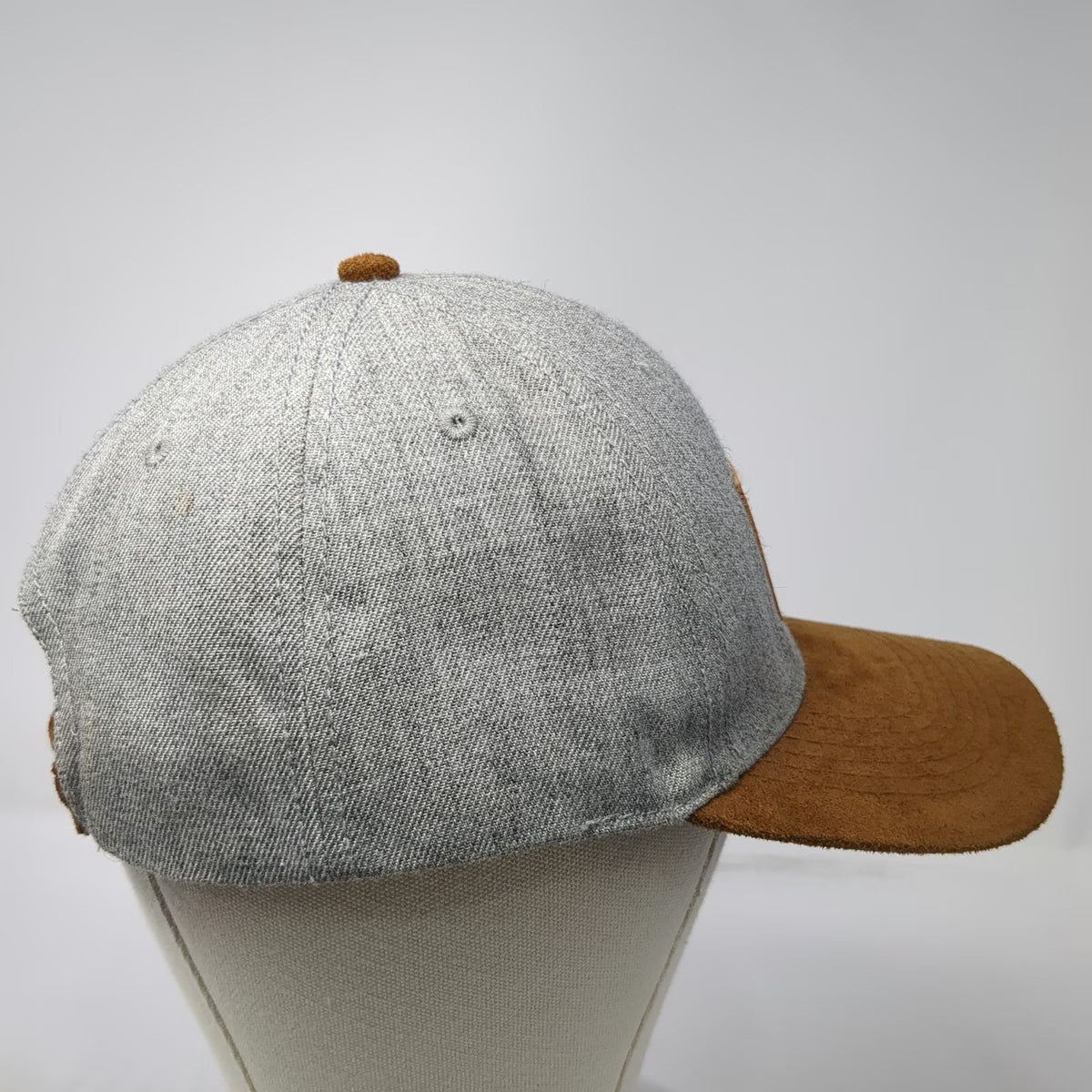Cirque du Soleil Baseball Cap Gray One Size Suede Brim Logo Patch Strapback Hat