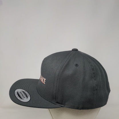 Meier Lake Snapback Hat Gray One Size Adjustable The Classics Yupoong