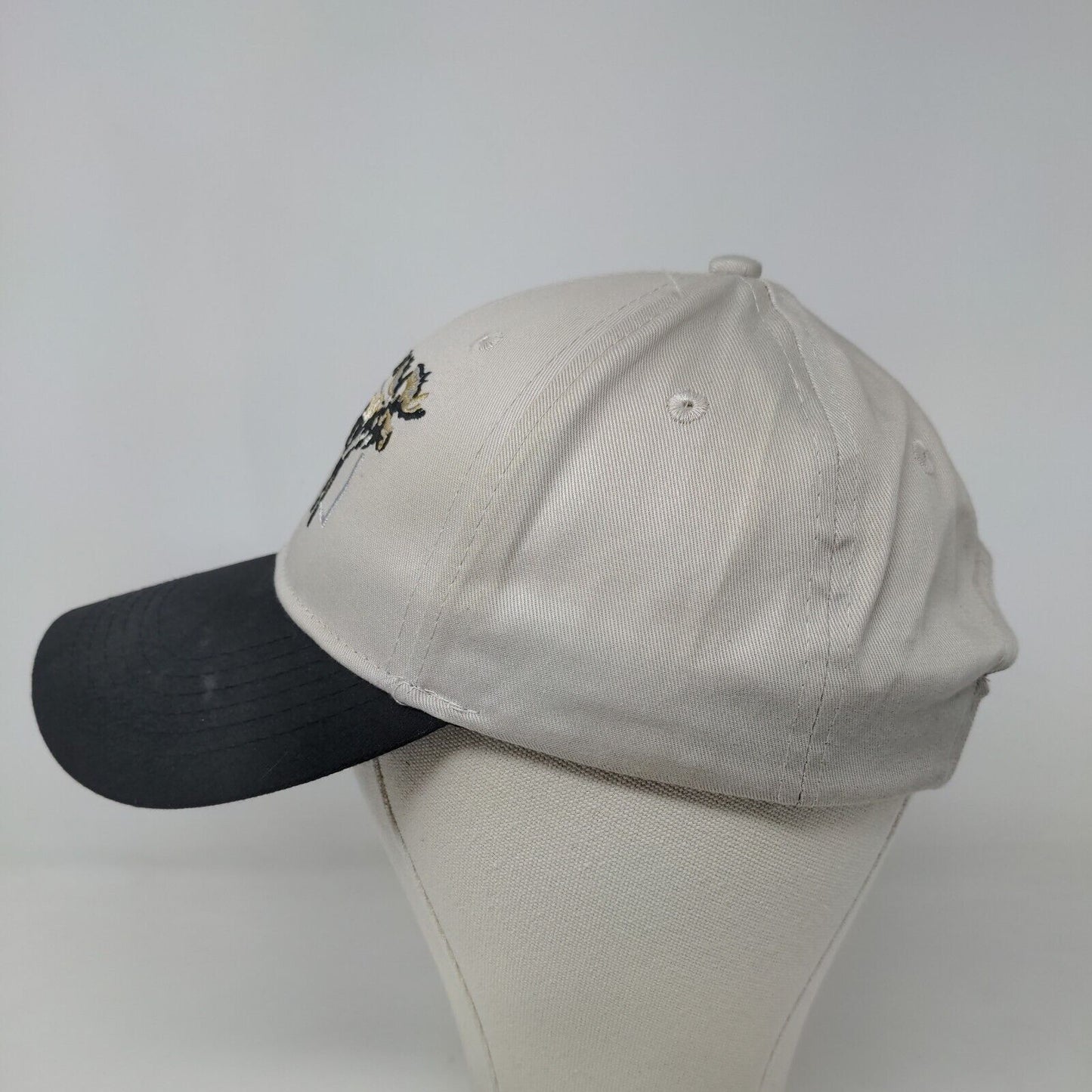 Ace Men's Strapback Hat Tan Size OSFM Embroidered Alaska Moose Logo