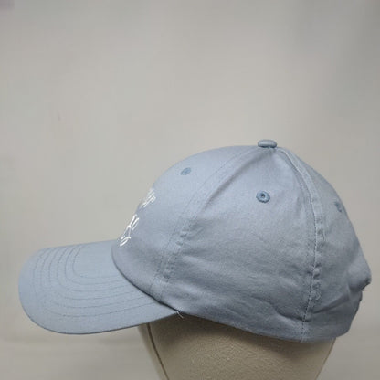 Summer Vibes Strapback Hat Blue OSFM Solid Embroidered Vent Holes