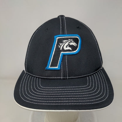 Providence School Fitted Trucker Hat Black S/M Mesh Back Pacific Headwear