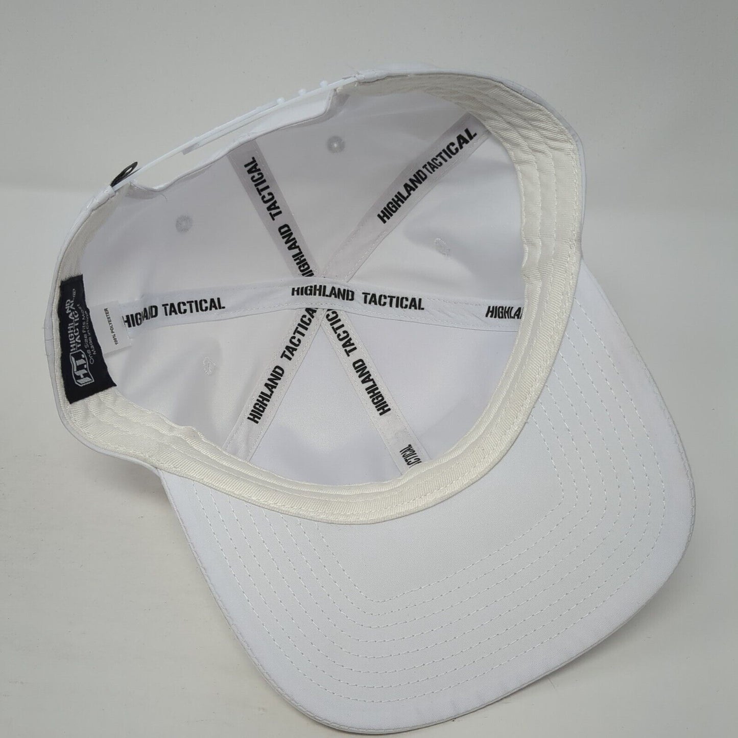 Camo American Flag Snapback Hat White One Size Adjustable 6 Panel