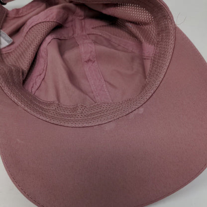 Apana Strapback Hat Pink One Size Adjustable Solid Mesh Trim 6 Panel