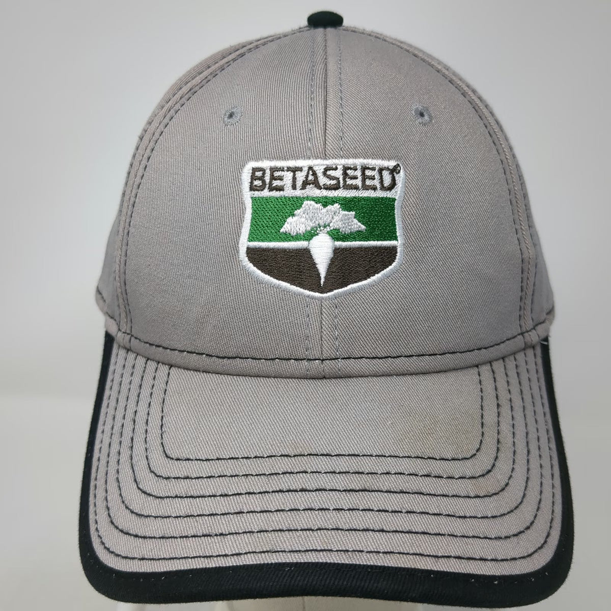 OTTO Gray Baseball Cap One Size Betaseed Sugar Beet Patch Strapback Cotton Hat