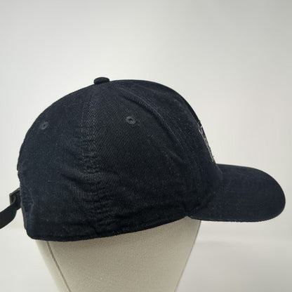 Dewolf Brewing Co Baseball Cap Black One Size Corduroy Patch Slideback Hat Logo
