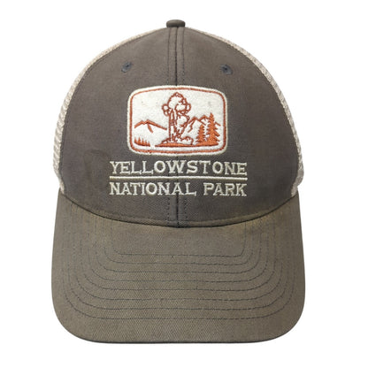 Yellowstone National Park Trucker Hat Brown One Size Adjustable Mesh Back Ouray