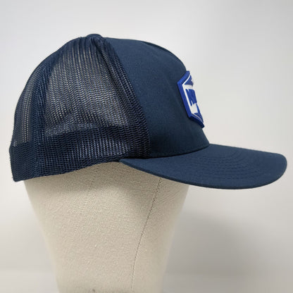 Yupoong Trucker Hat Blue One Size Mygrant Glass Co Patch Mesh Back Snapback