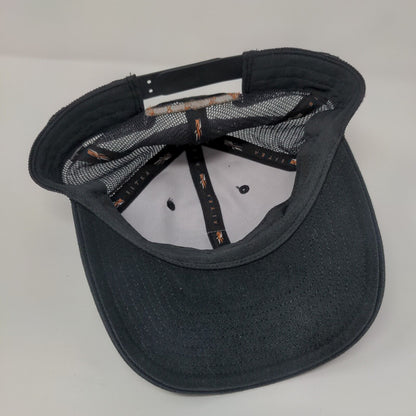 SITKA Bozeman MT Snapback Trucker Hat Black OSFA Adjustable Mesh Back 6 Panel