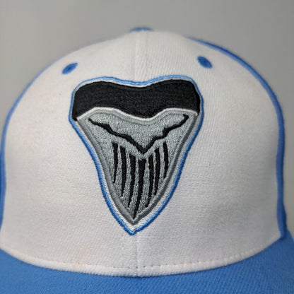 Zephyr Men's Fitted Hat Blue Size M/L Embroidered Shark Tooth Logo Acrylic