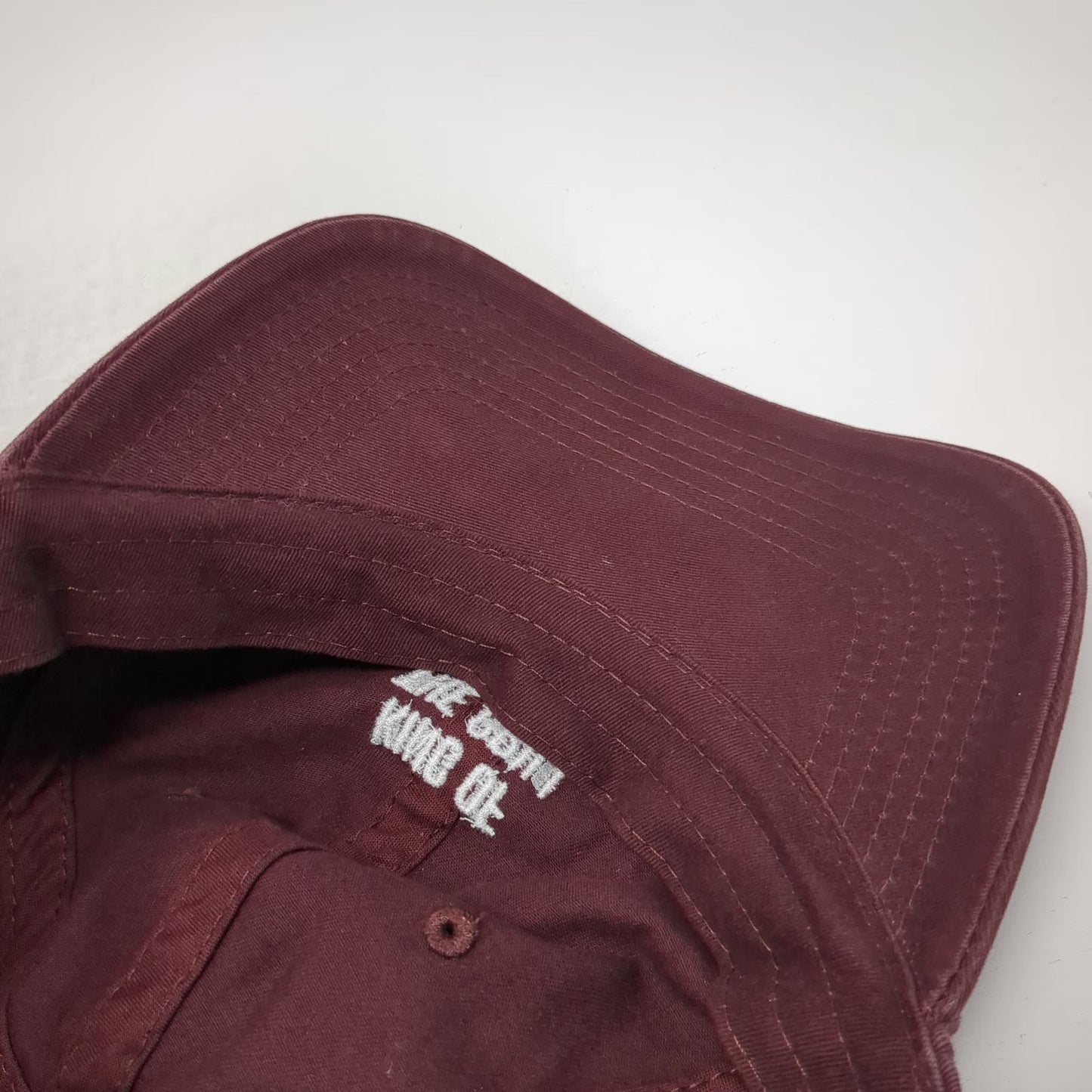 Wembley Baseball Cap Red One Size King Of The Grill Cotton Adjustable Dad Hat