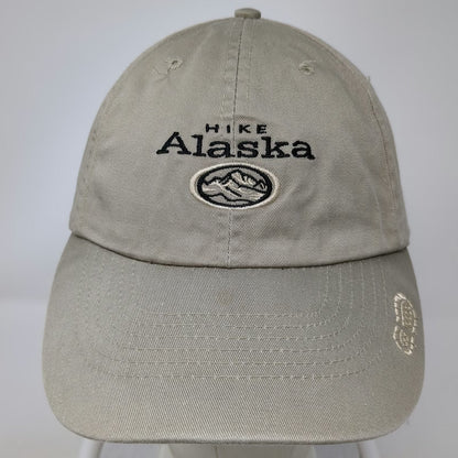 Arctic Circle Enterprises Hike Alaska Mountain Logo Beige Baseball Cap One Size