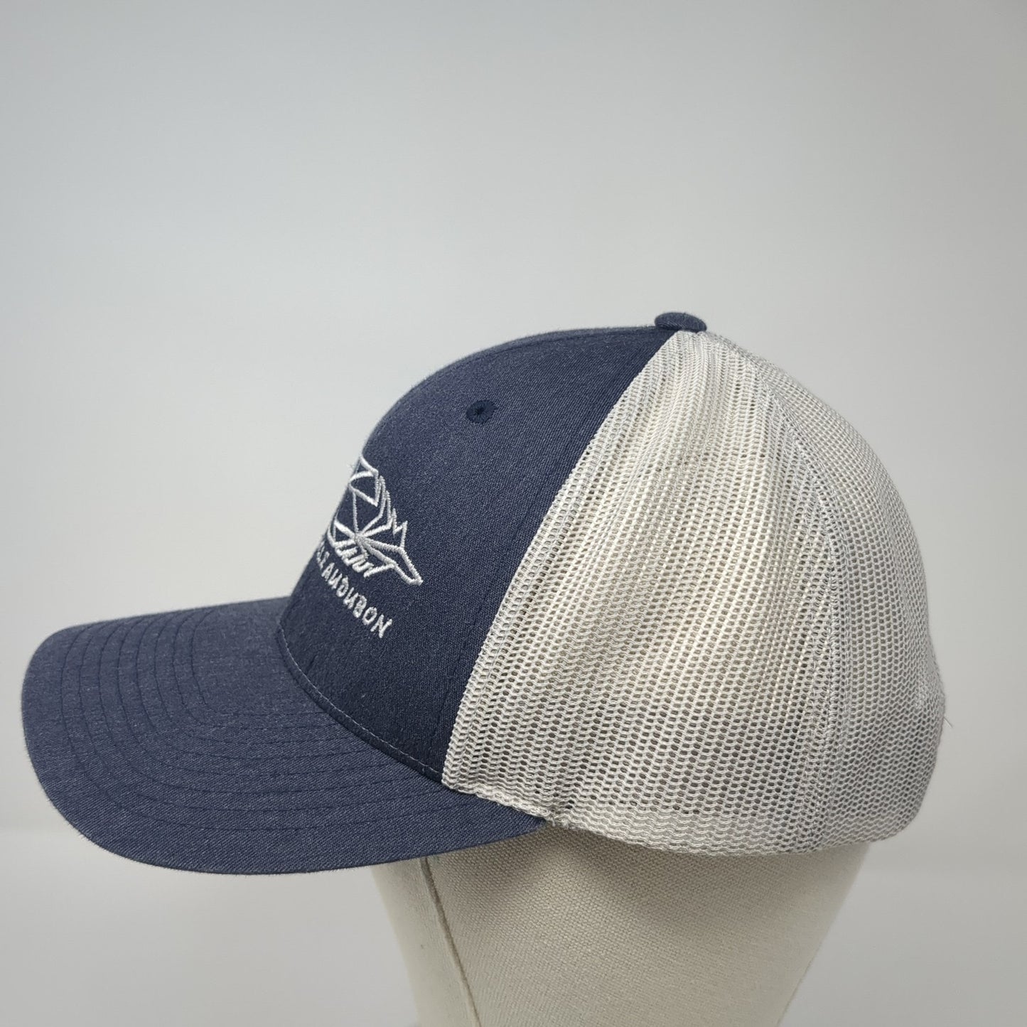 Golden Eagle Audubon Snapback Trucker Hat Blue Large Mesh Back Adjustable