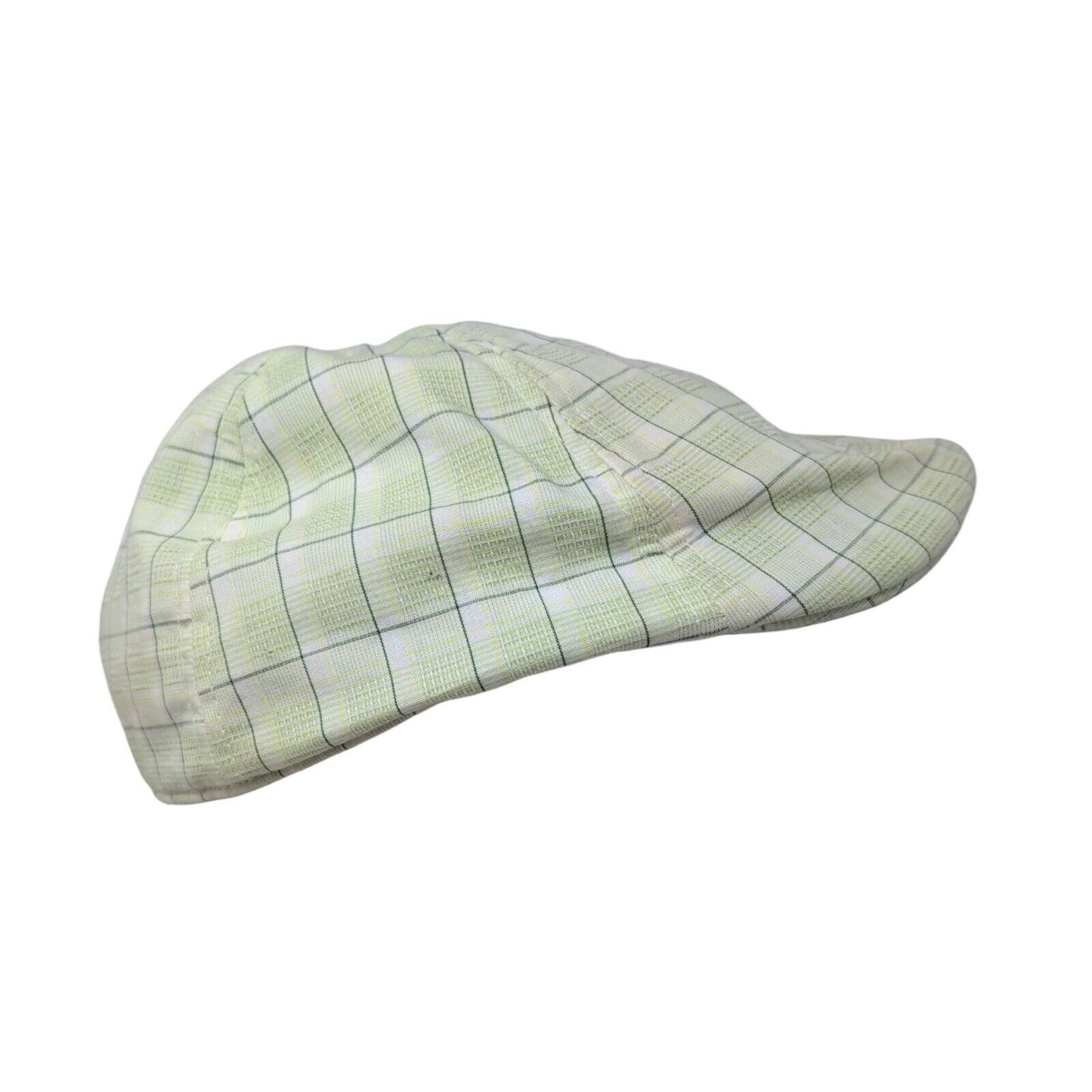 Steeno Men's Cabby Hat Multicolor Check Pattern Size Small Cotton