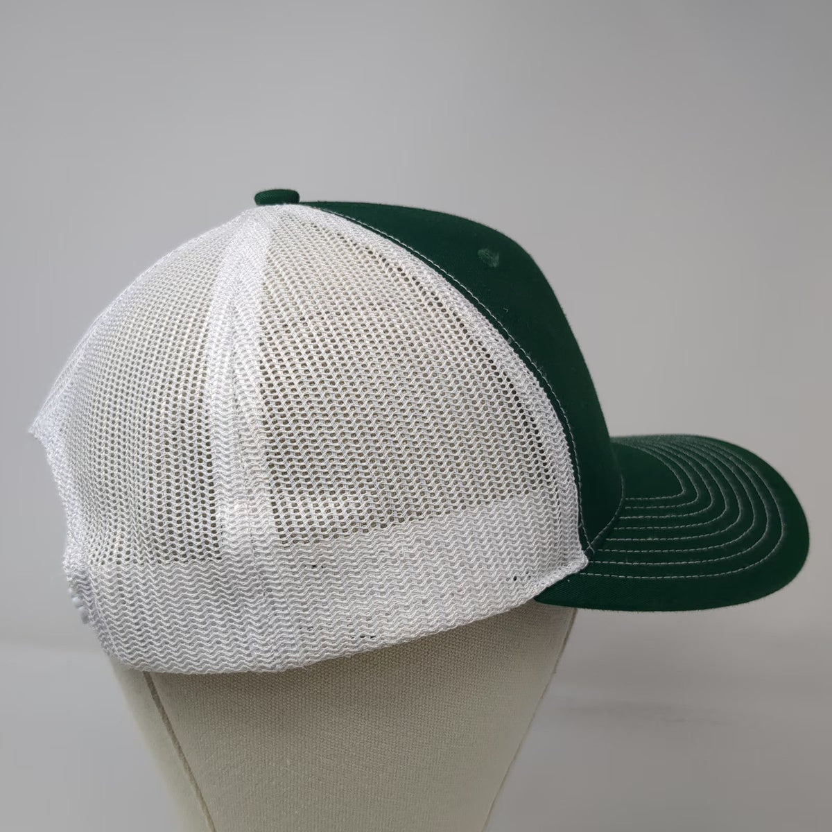 Richardson Trucker Hat Green One Size Eastern Connecticut Stars Snapback Mesh