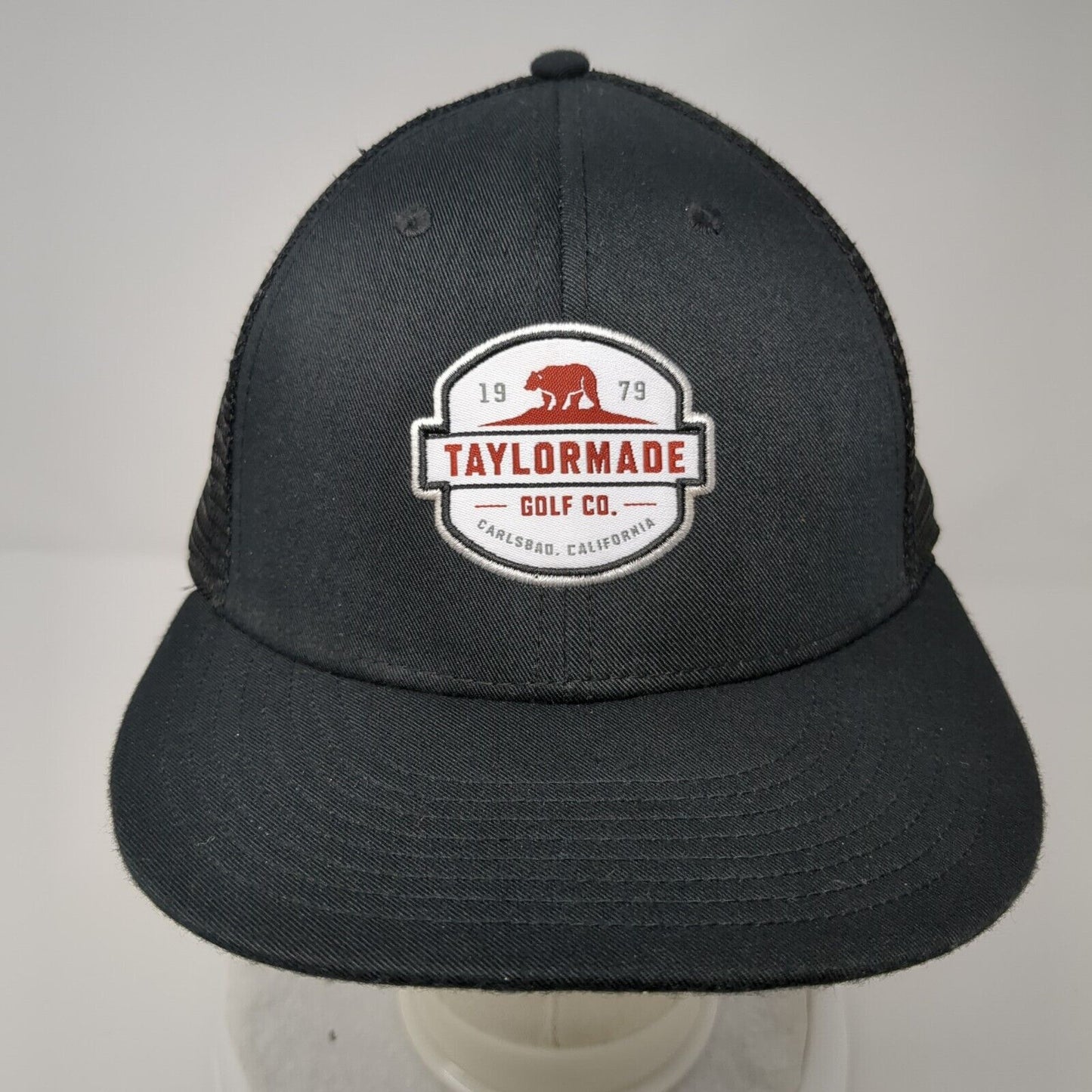 TaylorMade Golf Co. Snapback Trucker Hat Black One Size Mesh Back