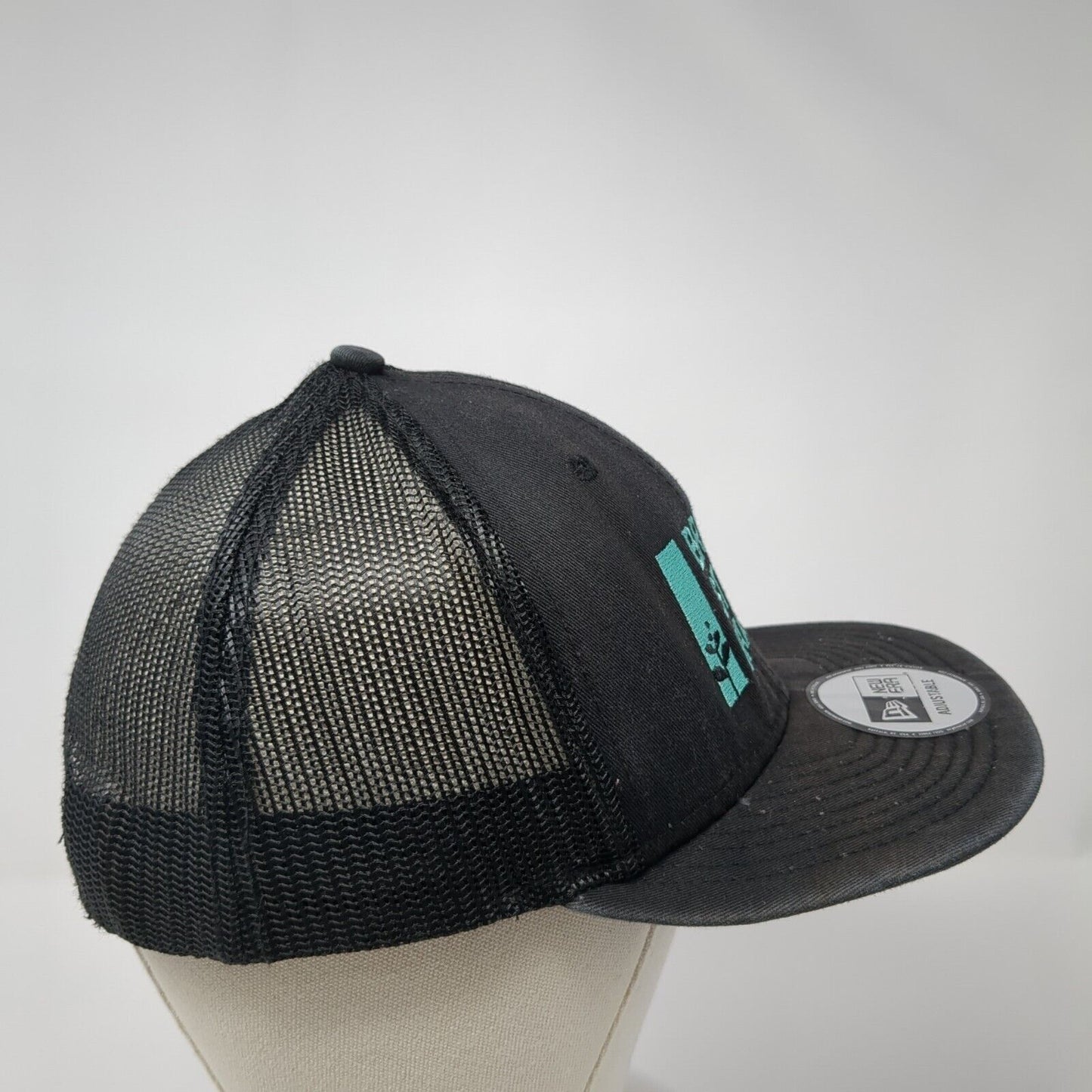 Brick Street Farms Snapback Trucker Hat Black OS Adjustable Mesh Back New Era
