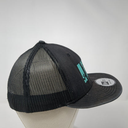Brick Street Farms Snapback Trucker Hat Black OS Adjustable Mesh Back New Era