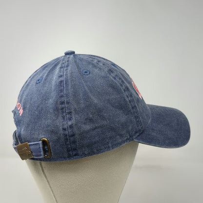Bay State Apparel Baseball Cap Blue Red White One Size Washed Cotton Boston Hat