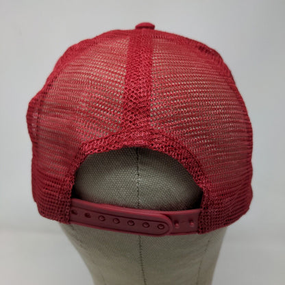 Grupo Principe Estilo Calentano Musical Artist Men's Snapback Mesh Back Hat Red