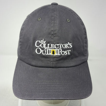 Port Authority Baseball Cap Gray XL Collector's Outpost Logo Fitted Stretch Hat
