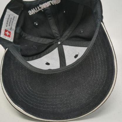 Alberto SA Switzerland Flag Baseball Cap Black One Size Hat Slideback Cross