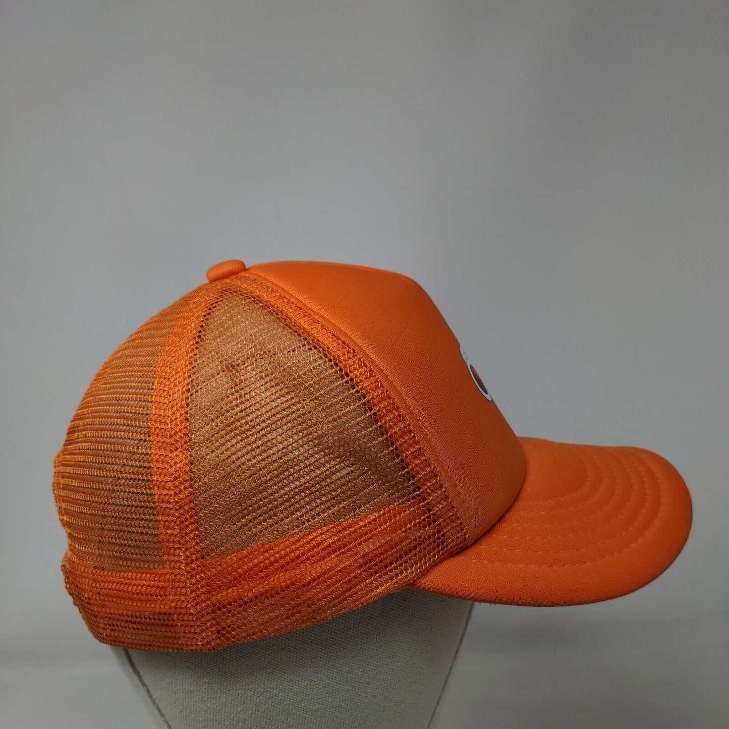 ACHD Snapback Mesh Back Trucker Hat Orange OSFM Solid Direct Caps