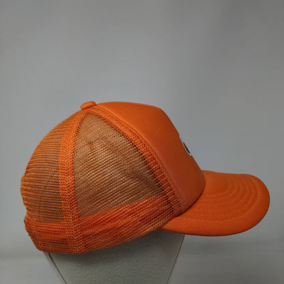 ACHD Snapback Mesh Back Trucker Hat Orange OSFM Solid Direct Caps