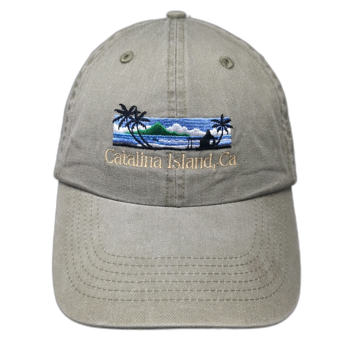 Fahrenheit Headwear Company Baseball Cap Beige OSFM Catalina Island Hat Cotton