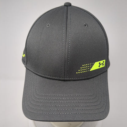 Under Armour Golf Fitted Hat Gray L/XL Lightweight Vented Holes 6 Panel
