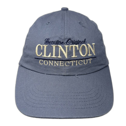 Ohiopyle Clinton Connecticut Blue One Size Baseball Cap Strapback Hat Souvenir