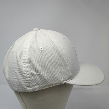 TravisMathew Baseball Cap White One Size Palm Tree Patch Golf Flexfit Sport Hat