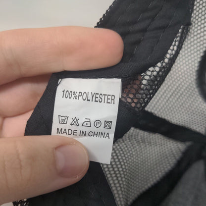 Unbranded Strapback Mesh Back Trucker Hat Gray One Size Adjustable Blank