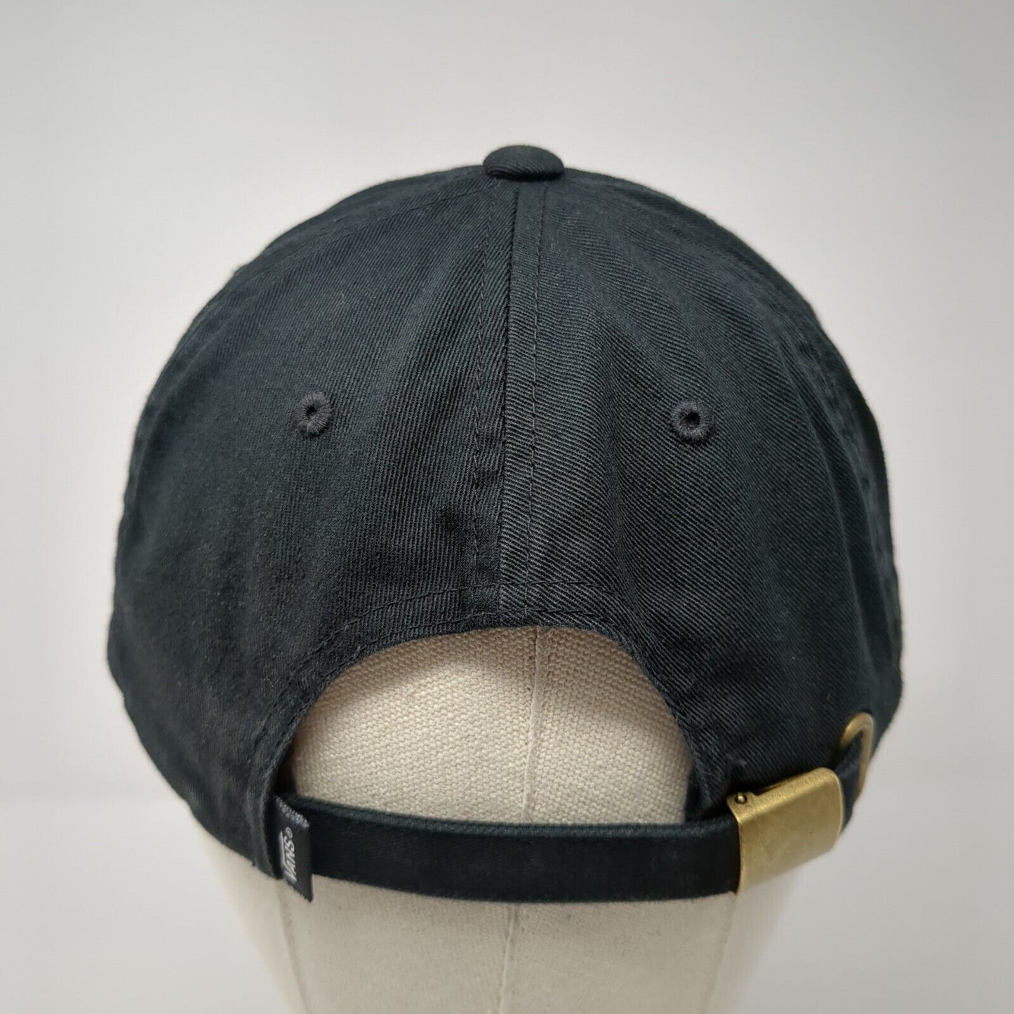Vans Red Cherry Slideback Hat Black OSFA Adjustable Embroidered 6 Panel