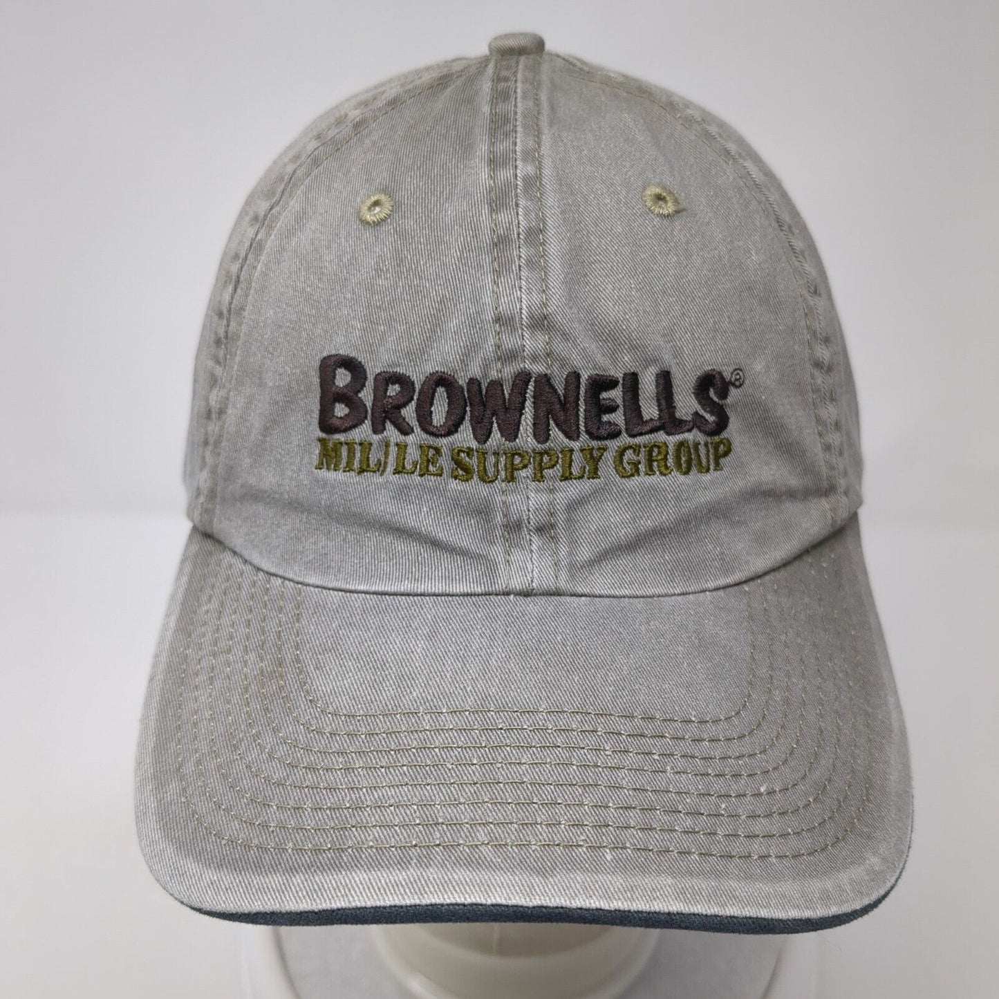 Brownells Mille Supply Group Strapback Hat Gray One Size Adjustable