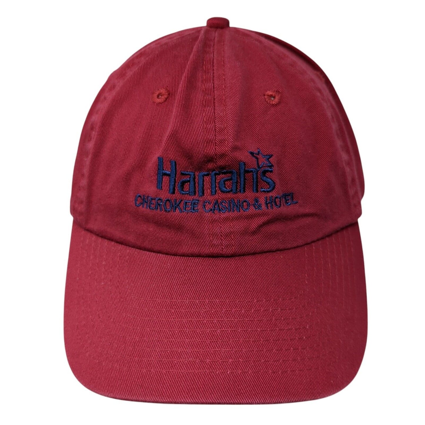 Harrah's Cherokee Casino & Hotel Strapback Hat Red One Size Embroidered