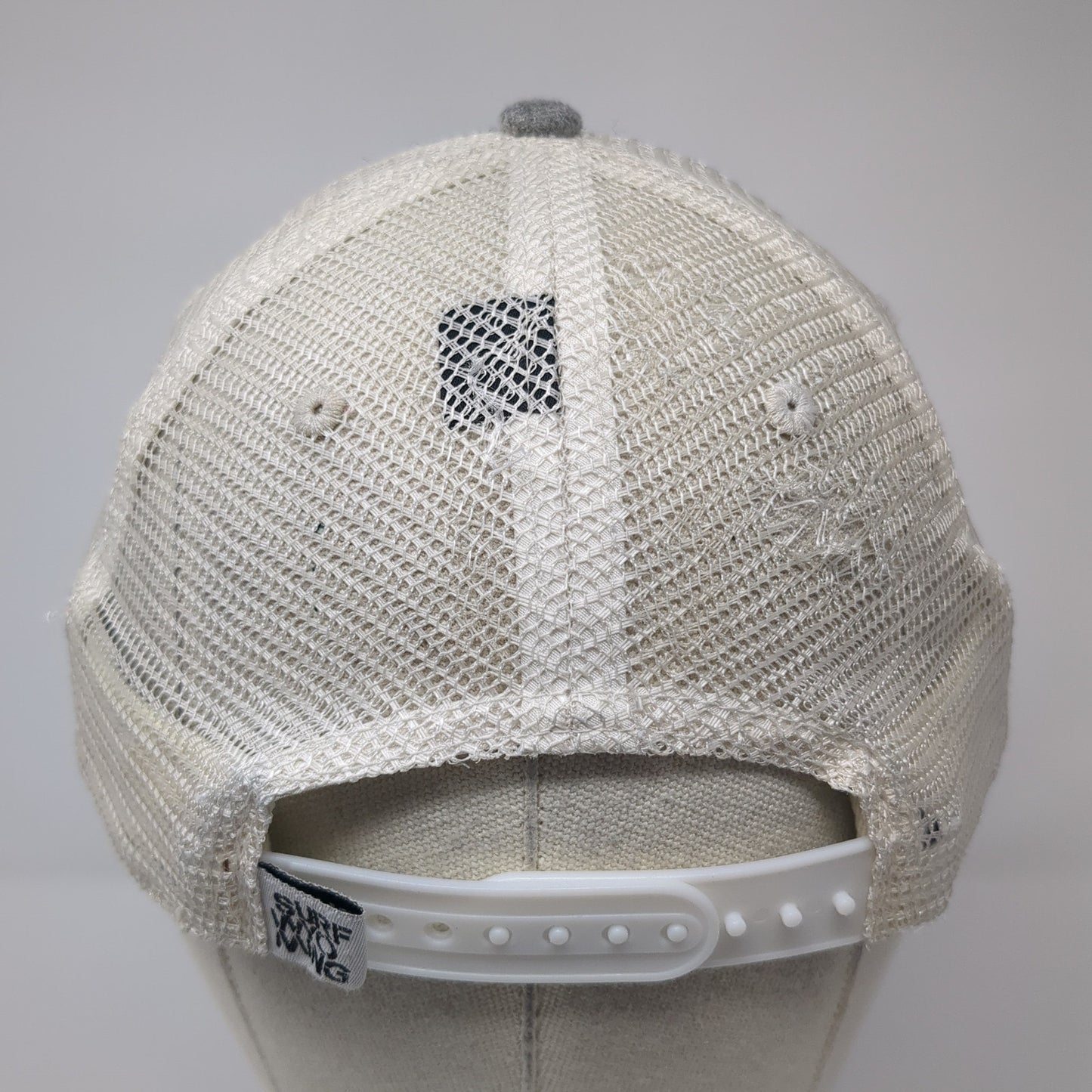 Surf Wyoming Bison Logo Snapback Trucker Hat Gray One Size Mesh Back