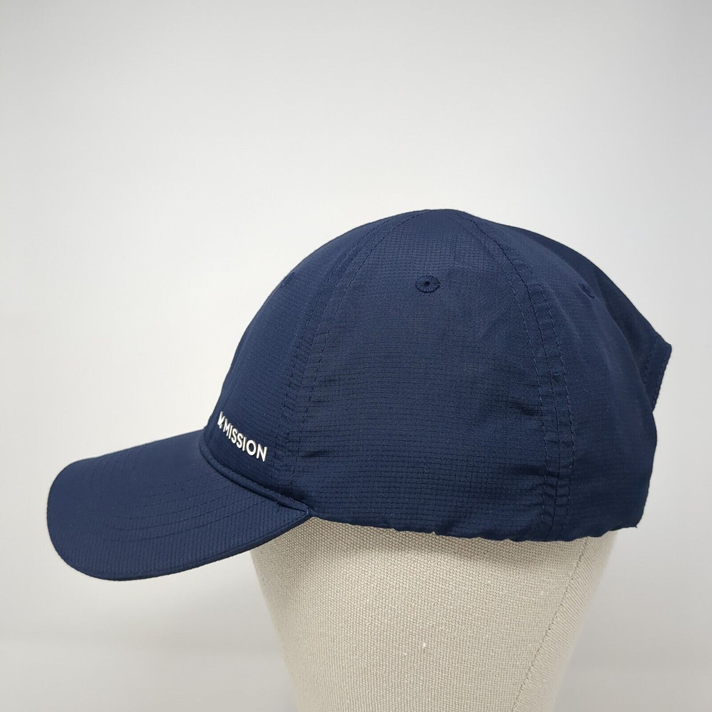 Mission Strapback Hat Blue One Size Adjustable Active Outdoor 6 Panel