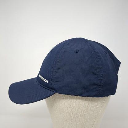 Mission Strapback Hat Blue One Size Adjustable Active Outdoor 6 Panel